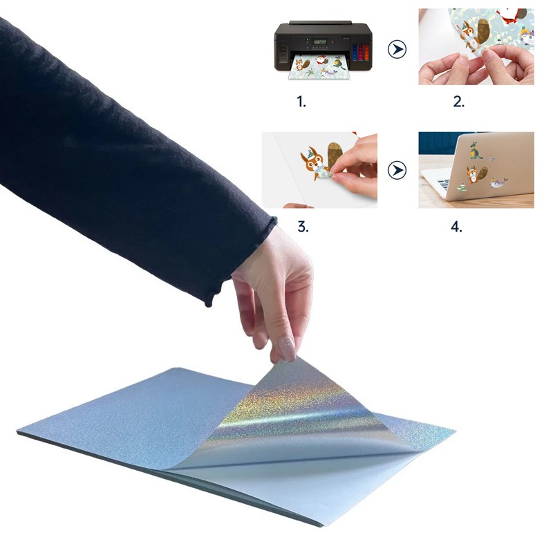 Folie printabila inkjet Rainbow sticker A4, set 20 coli - imagine 8